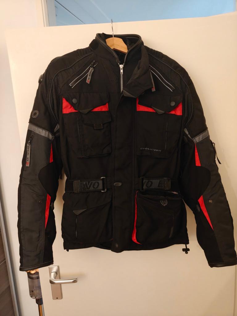 Evolution Dames Motorjas met 2 Uitneembare Binnenjassen, Motoren, Kleding | Motorkleding, Ophalen, Evolution, Jas | textiel, Dames