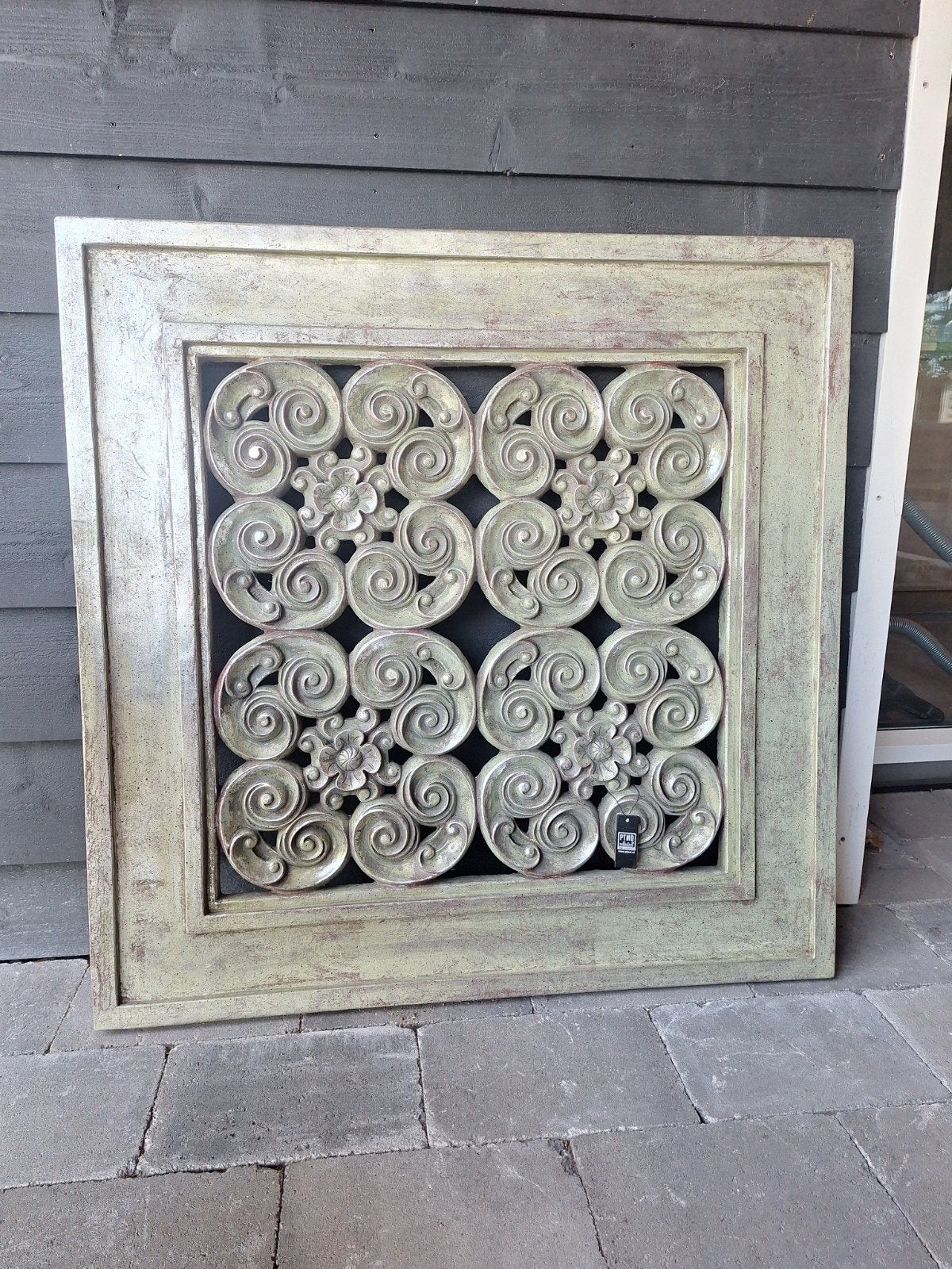 PTMD Decoratief Wandpaneel 95x95cm, Hout, Ophalen of Verzenden, Grijs, Landelijk