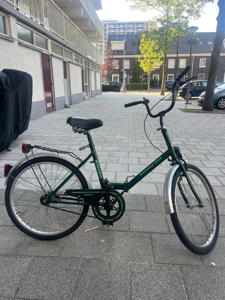 Vouwfiets - Weekend Star - Rhino, Fietsen en Brommers, Fietsen | Vouwfietsen, Terugtraprem, Gebruikt, 16 tot 18 inch, Deels opvouwbaar