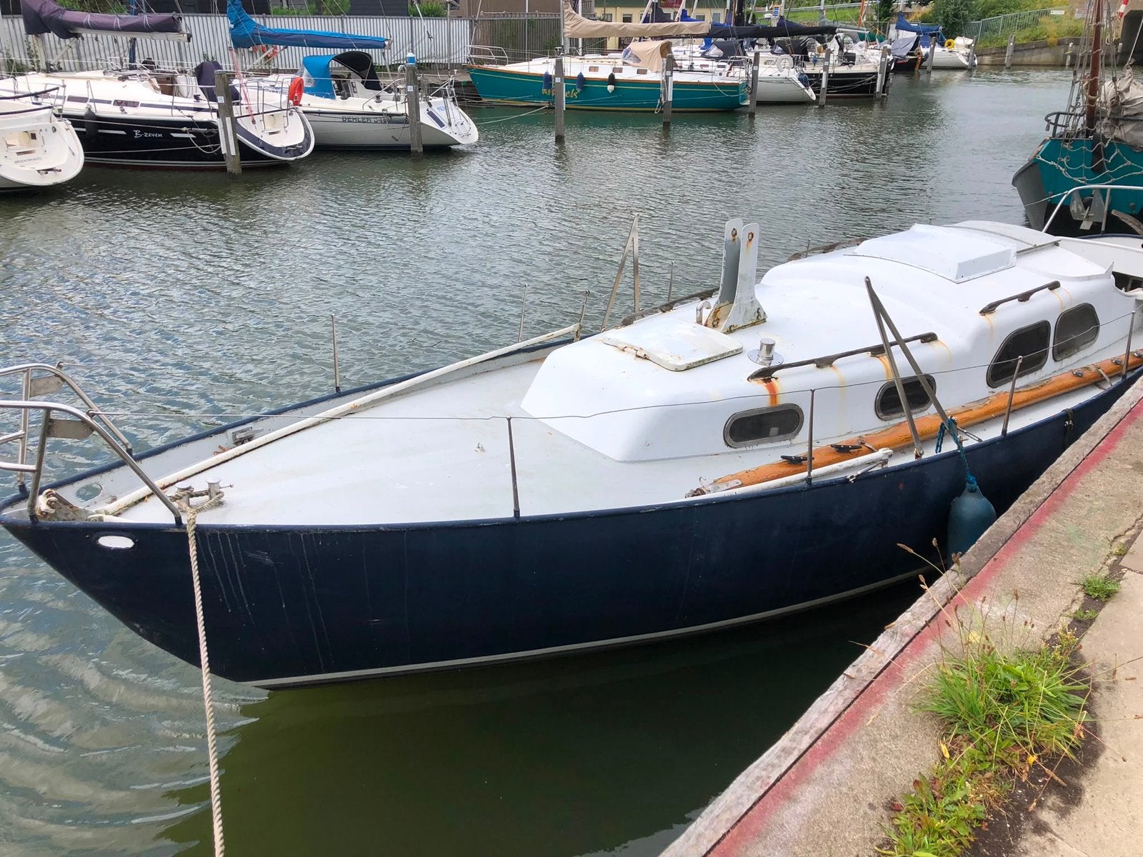 zeilboot met motor, zonder mast, Watersport en Boten, Kajuitzeilboten en Zeiljachten, Ophalen, Gebruikt, Binnenboordmotor, Tourjacht of cruiser