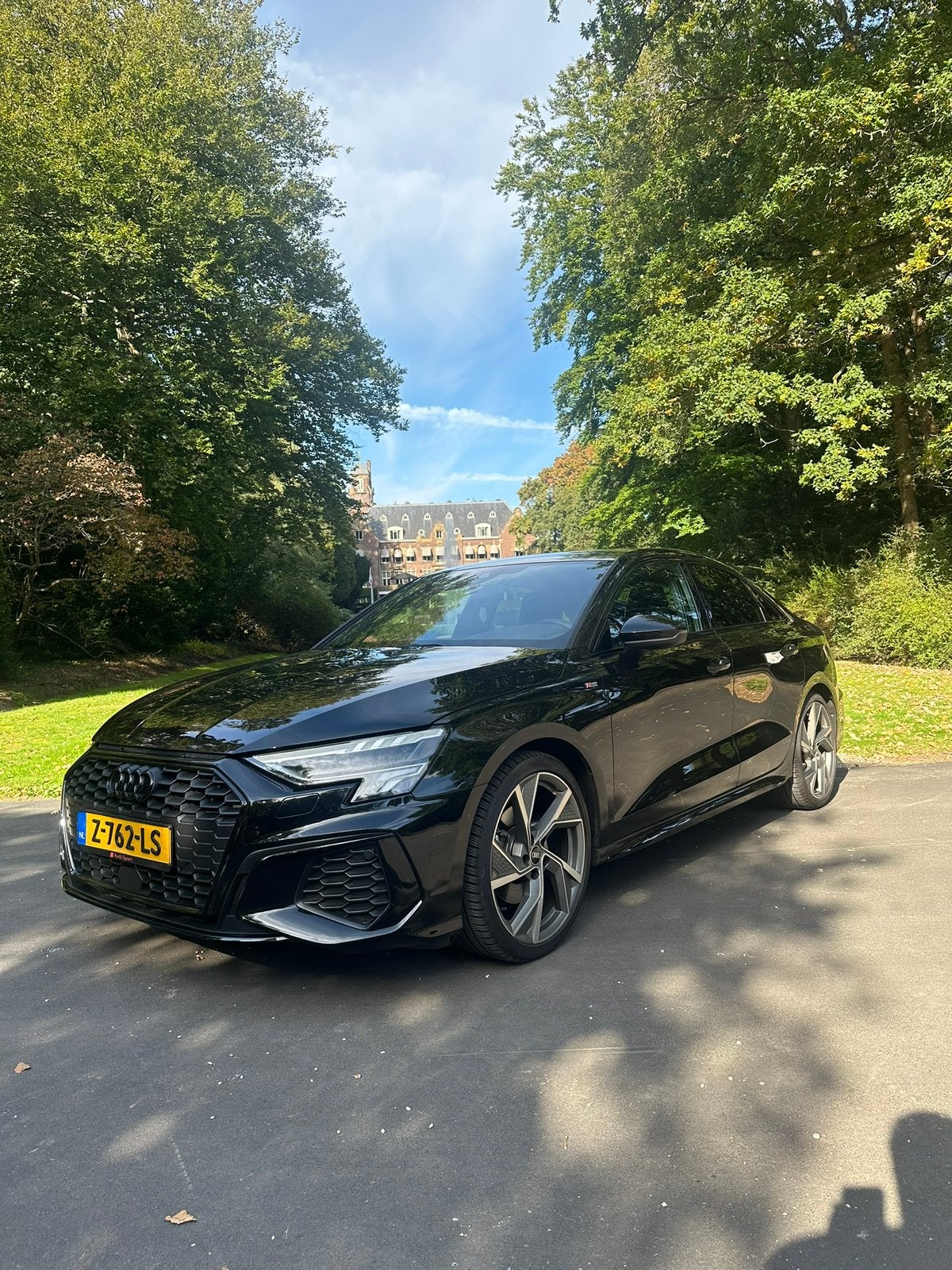Audi A3 35 Tfsi 150pk S-tronic 2022 Zwart, Auto's, Audi, 1498 cc, 1295 kg, 4 cilinders, Zwart