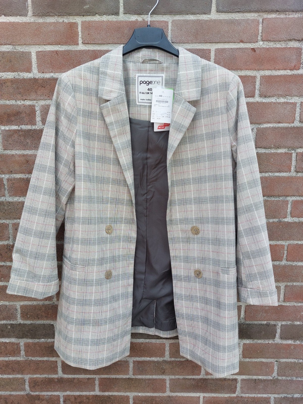 Bewerkt jasje blazer colbert Page one nieuw maat 40, Kleding | Dames, Verzenden, Nieuw, Maat 38/40 (M)