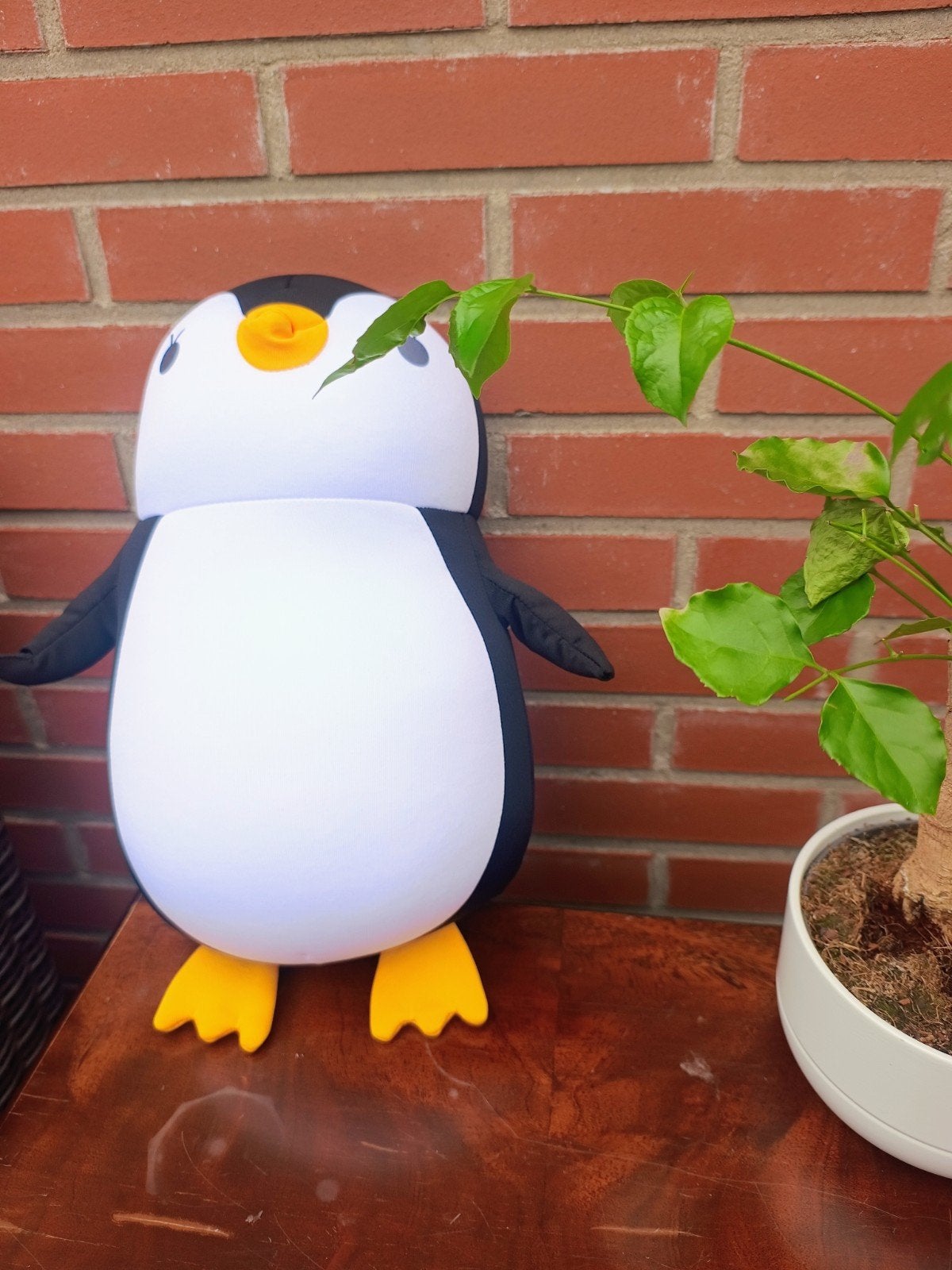 Pinguïn knuffel reiskussen nekkussen 2 in 1 nieuw, Ophalen of Verzenden, Nieuw, Vierkant