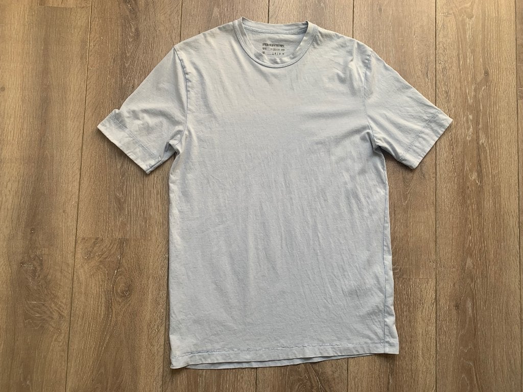 Drykorn effen T-shirt lt. grijs blauw S/46, Kleding | Heren, Drykorn, Verzenden, Nieuw, Grijs