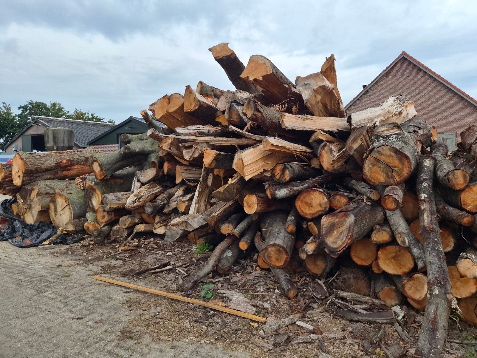 eikenhout kachelhout, Tuin en Terras, Minder dan 3 m³, Ophalen