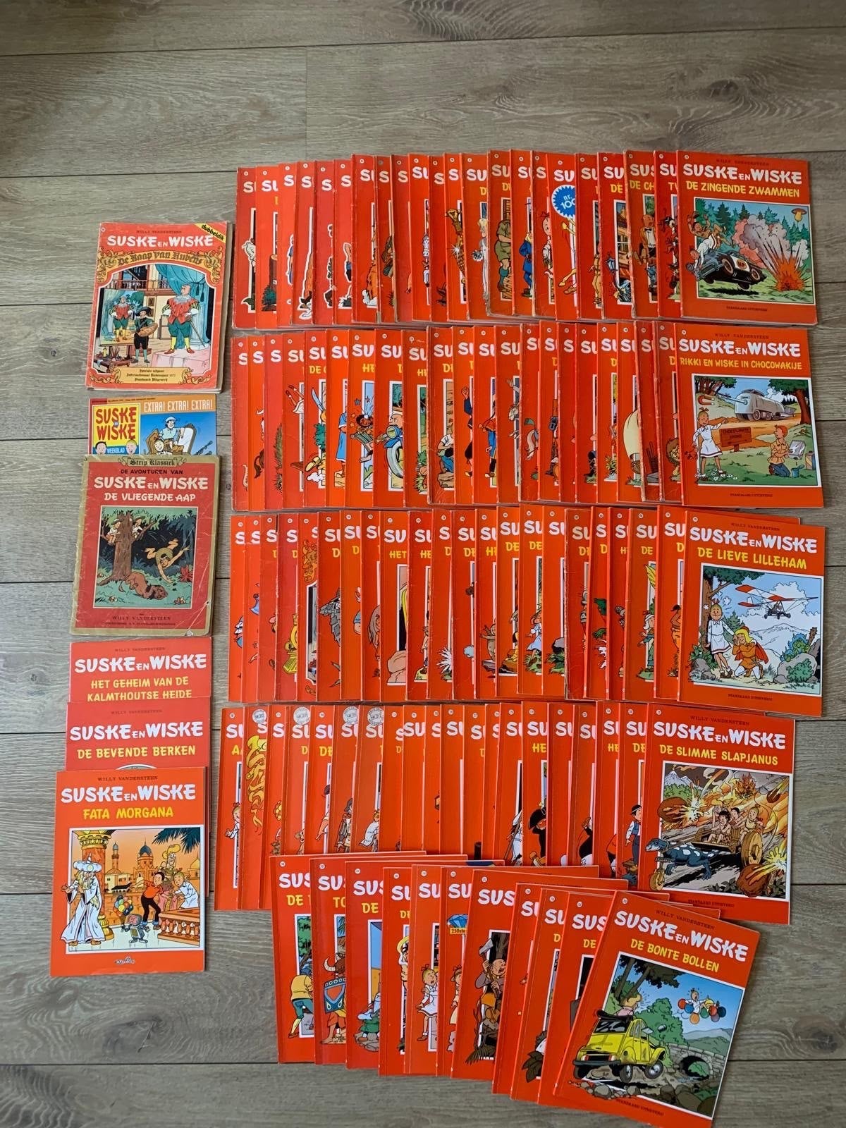 Grote collectie 102 stuks Suske en Wiske stripboeken (65+), Boeken, Meerdere stripboeken, Ophalen of Verzenden, Gelezen
