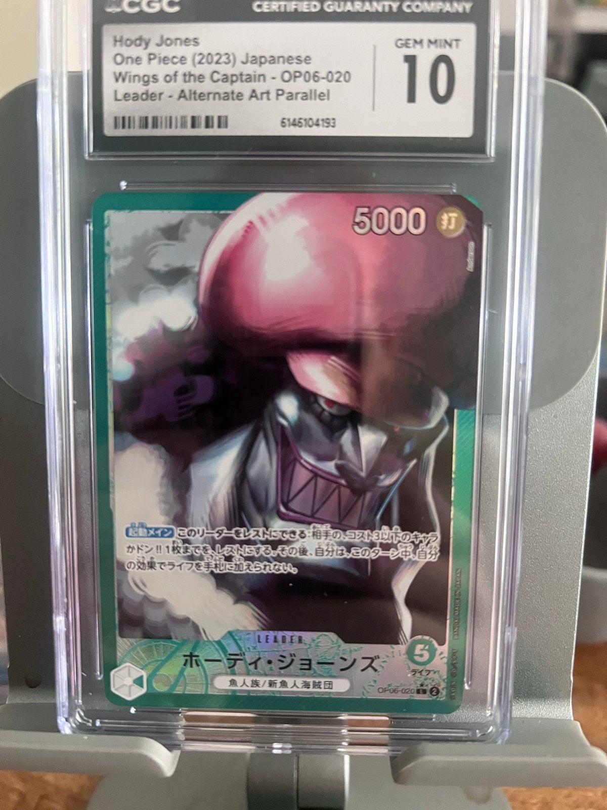 Hody Jones One Piece (2023) Japanese Leader Alt Art GEM MINT, Ophalen of Verzenden, Nieuw, Losse kaart