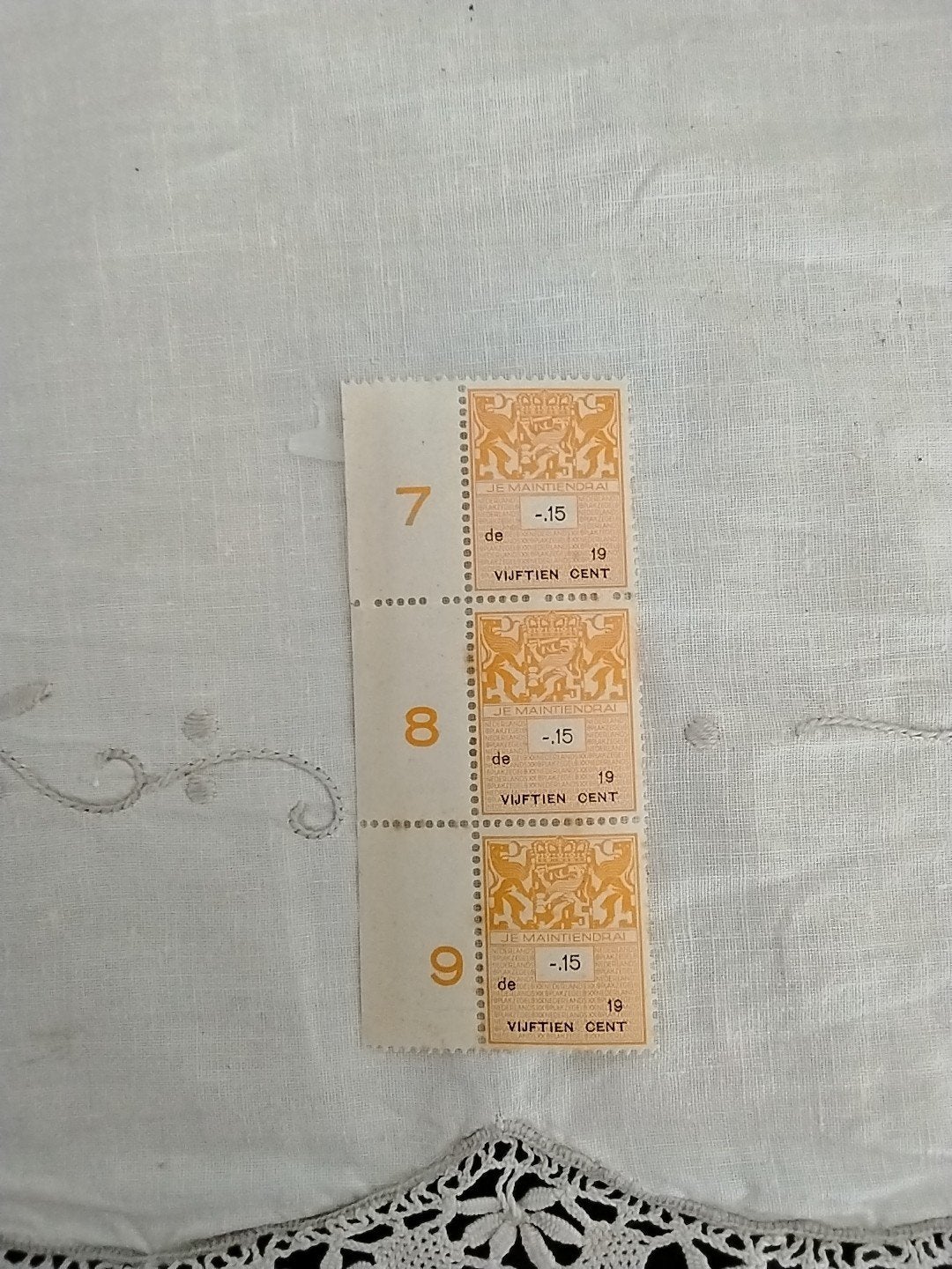 Nederlandse postzegels - 15 cent - Je Maintiendrai, Verzenden, Postfris
