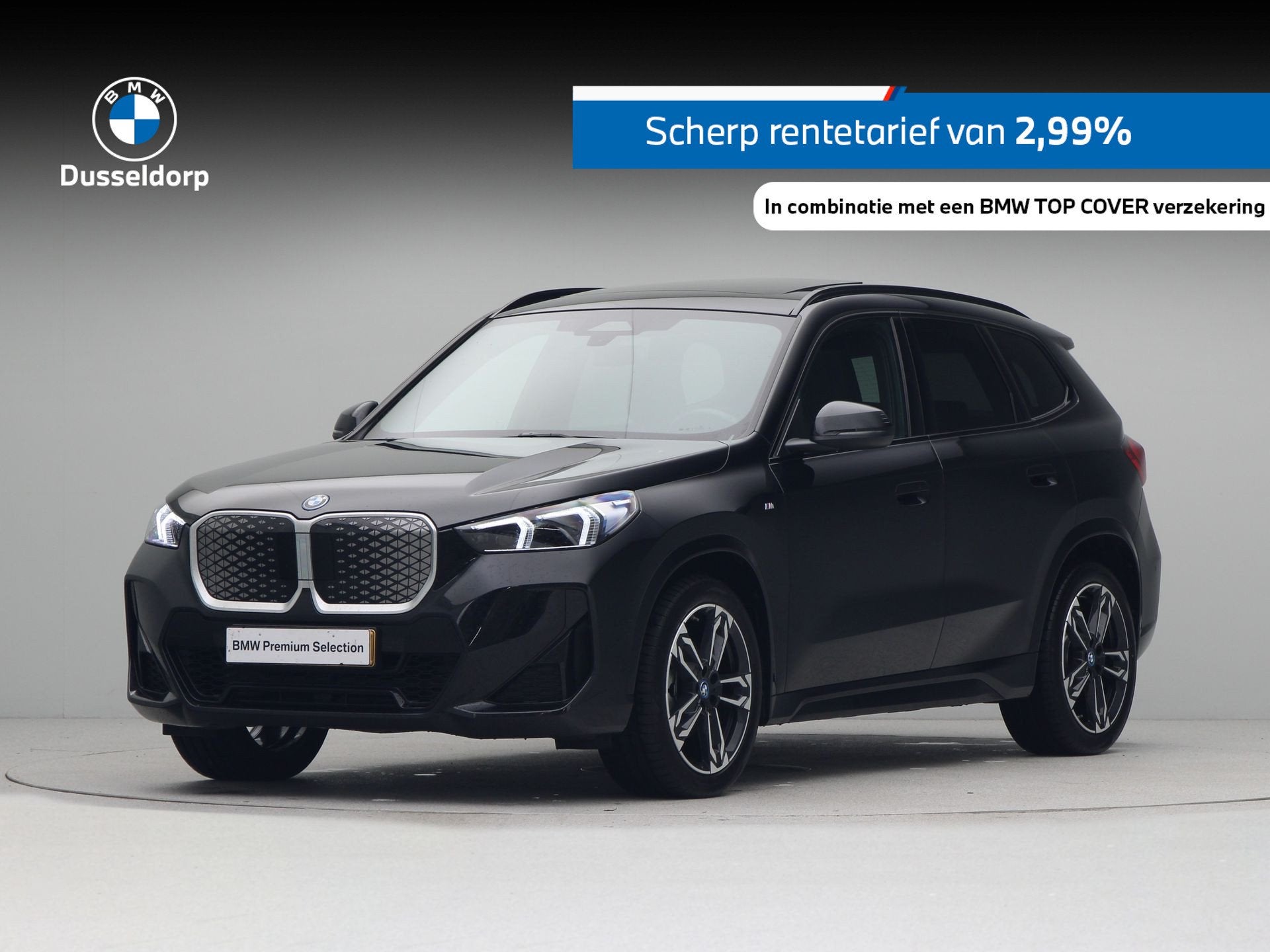BMW iX1 eDrive20 M Sport Edition (bj 2025, automaat), Gebruikt, Met garantie (alle), 24 min, Zwart
