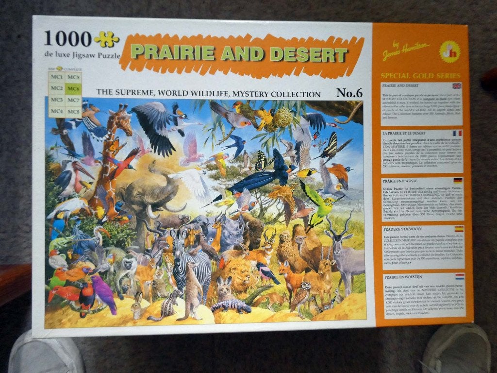 Prairie and desert 1000 stukjes 71 x 51 cm, Ophalen, 500 t/m 1500 stukjes, Zo goed als nieuw, Legpuzzel