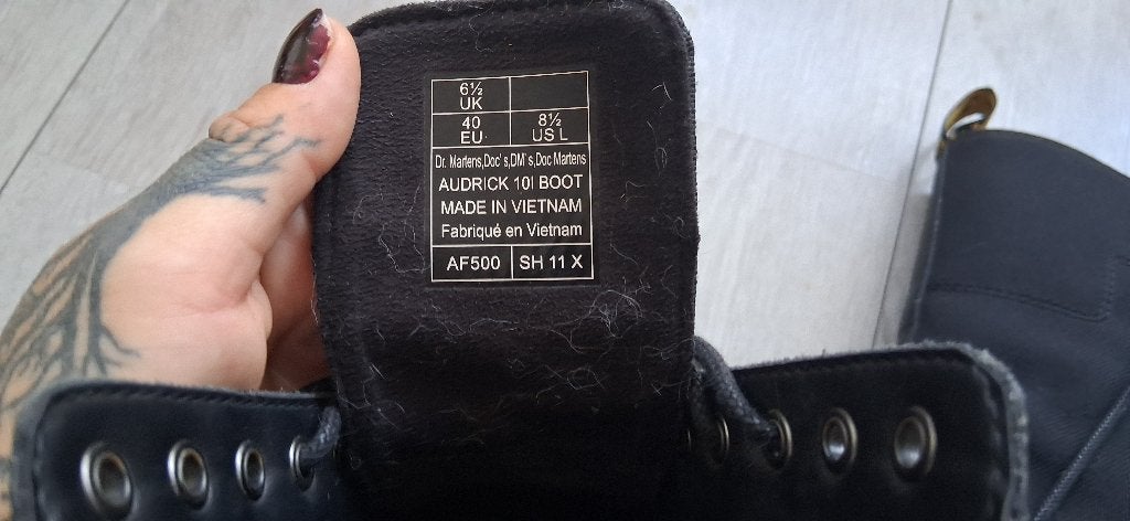 Dr. Martens Audrick 10-gaats laarzen, maat 40, Kleding | Dames, Ophalen, Hoge laarzen, Zwart, Dr. Martens