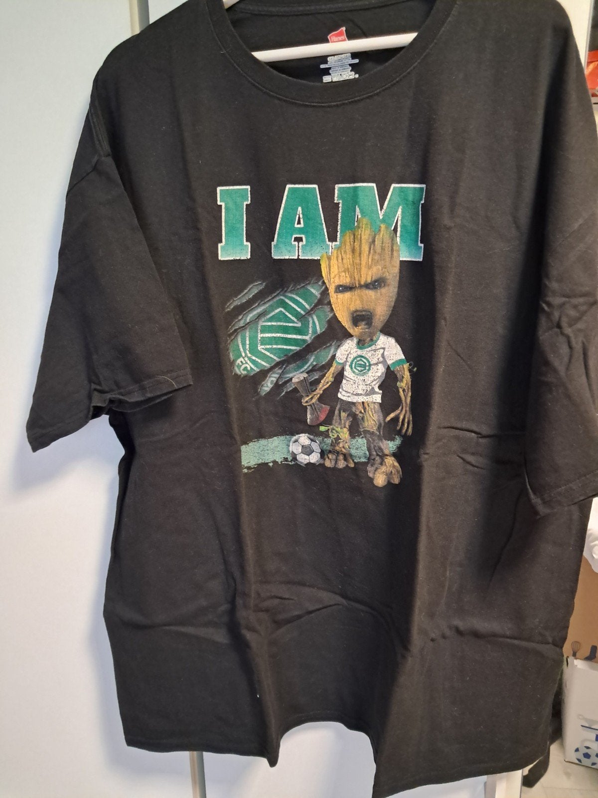 Heren T-shirt "I AM Groot" - Zwart - Maat 3XL, Ophalen, Zwart, Overige maten, Zo goed als nieuw