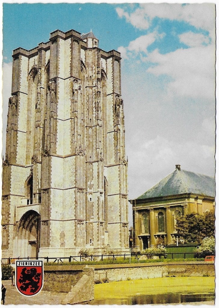 Zierikzee St Lievens Monstertoren Ansichtkaart ( B4868 ), Ophalen of Verzenden, Voor 1920, Gelopen, Zeeland