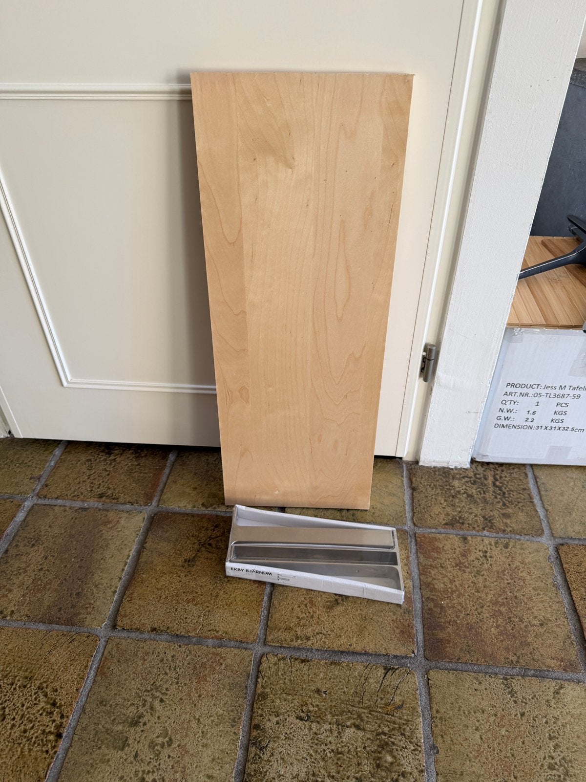 Muur plank, Ophalen, Zo goed als nieuw