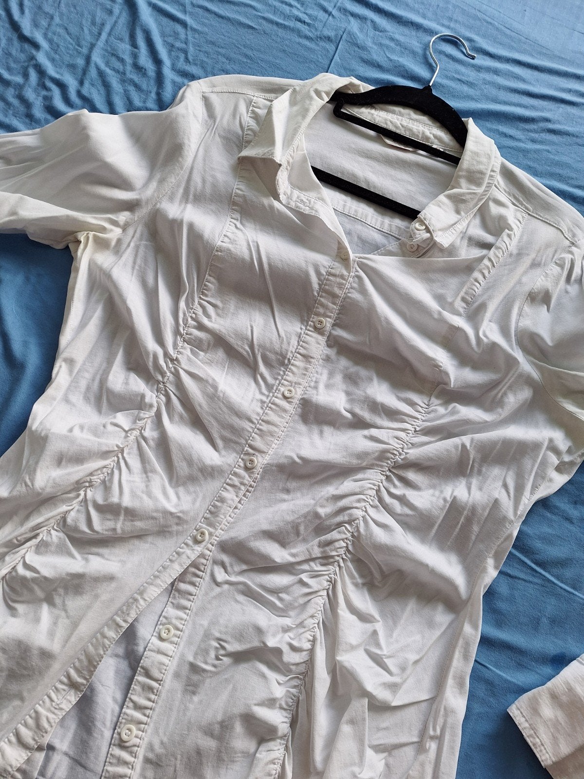 Miss Etam witte blouse 42, Ophalen of Verzenden, Gedragen, Maat 42/44 (L), Wit