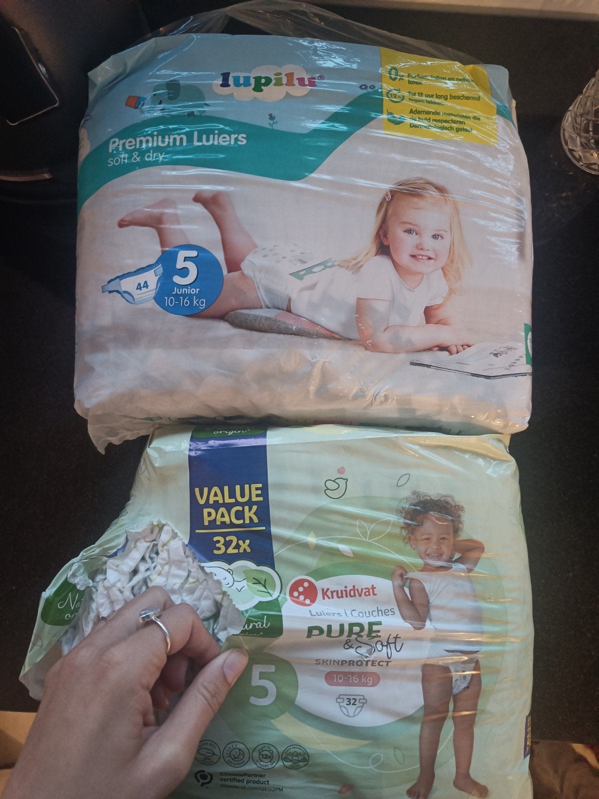 Gratis! 2 pakken luiers 10-16 kilo. Geopend, niet gebruikt!, Ophalen, Nieuw, Overige typen