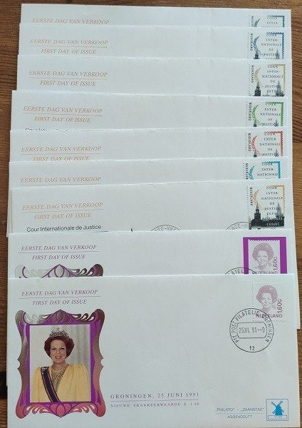 1e dag enveloppen Zaanstad Assendelft 9 stuks, Postzegels en Munten, Postzegels | Eerstedagenveloppen, Ophalen, Onbeschreven, Nederland