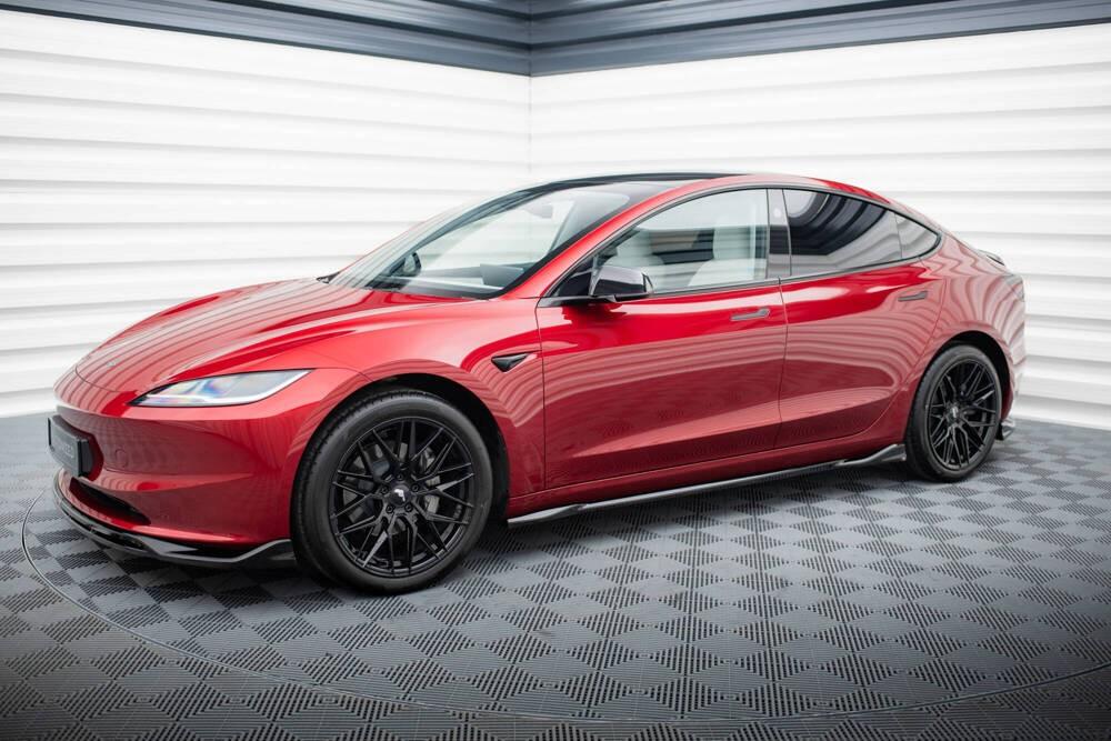 Voorlip sideskirt diffuser spoiler - Tesla Model 3 Highland, Ophalen of Verzenden