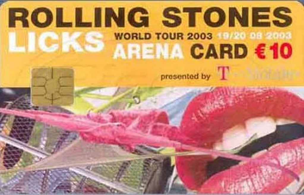 ArenA kaart A053 Rolling Stones Licks World Tour 2003, Ophalen of Verzenden, Nederland