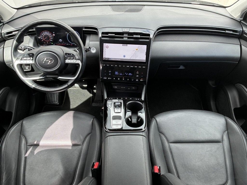 Hyundai Tucson 1.6 T-GDI HEV Premium Sky / NL auto / Schuif/, Gebruikt, Euro 6, 4 cilinders, Bruin