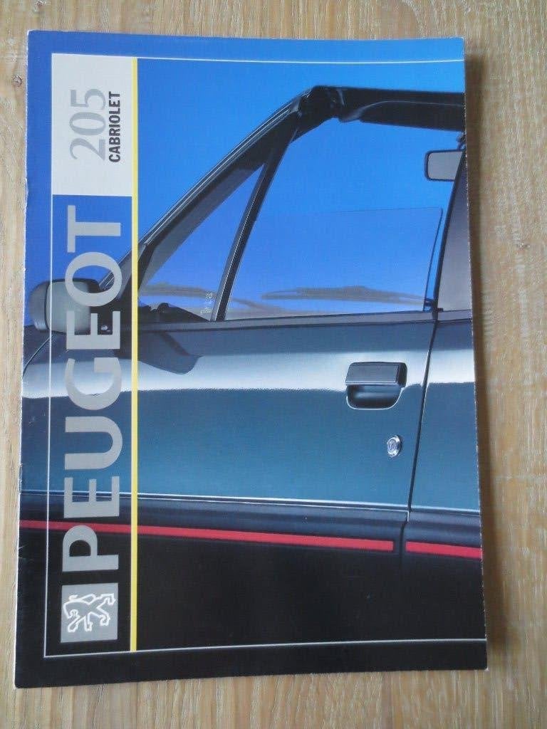 Autofolder : Peugeot 205 Cabriolet. Folder is nieuw uit 1992, Ophalen of Verzenden, Nieuw, Peugeot