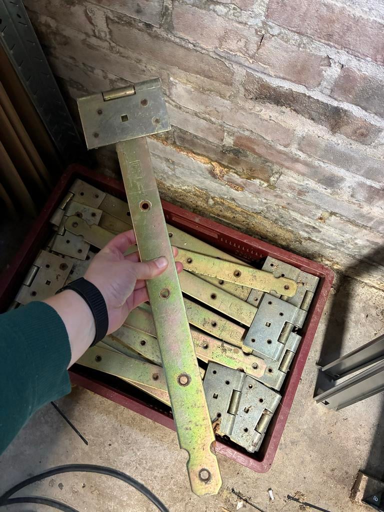 Kruishengen / scharnieren, Doe-het-zelf en Verbouw, Hang- en Sluitwerk, Ophalen of Verzenden, Gebruikt, IJzer, Scharnier