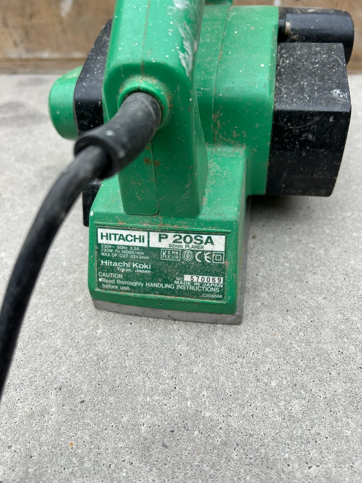 Professionele Hitachi Schaafmachine 720 W - P20SA2, Ophalen of Verzenden, Zo goed als nieuw, Elektrisch