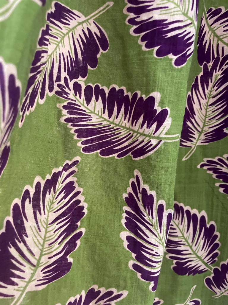 King Louie rok, groen, paars, maat 40, L, Maat 38/40 (M), Ophalen of Verzenden, Zo goed als nieuw, Onder de knie