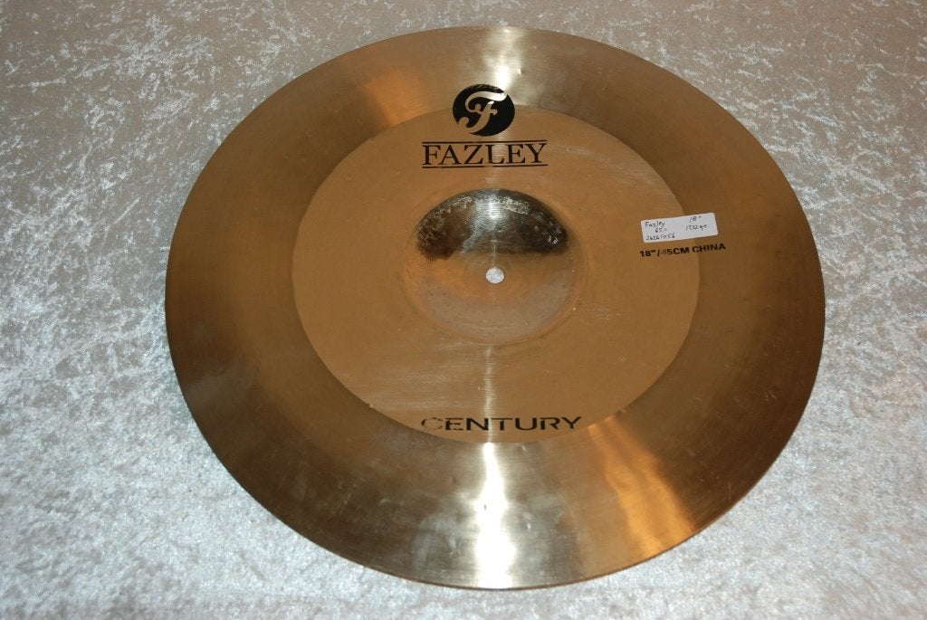 Fazley Century china bekken 1222gr 18 inch   <26261056>, Gebruikt, ., Drums of Percussie, Ophalen of Verzenden