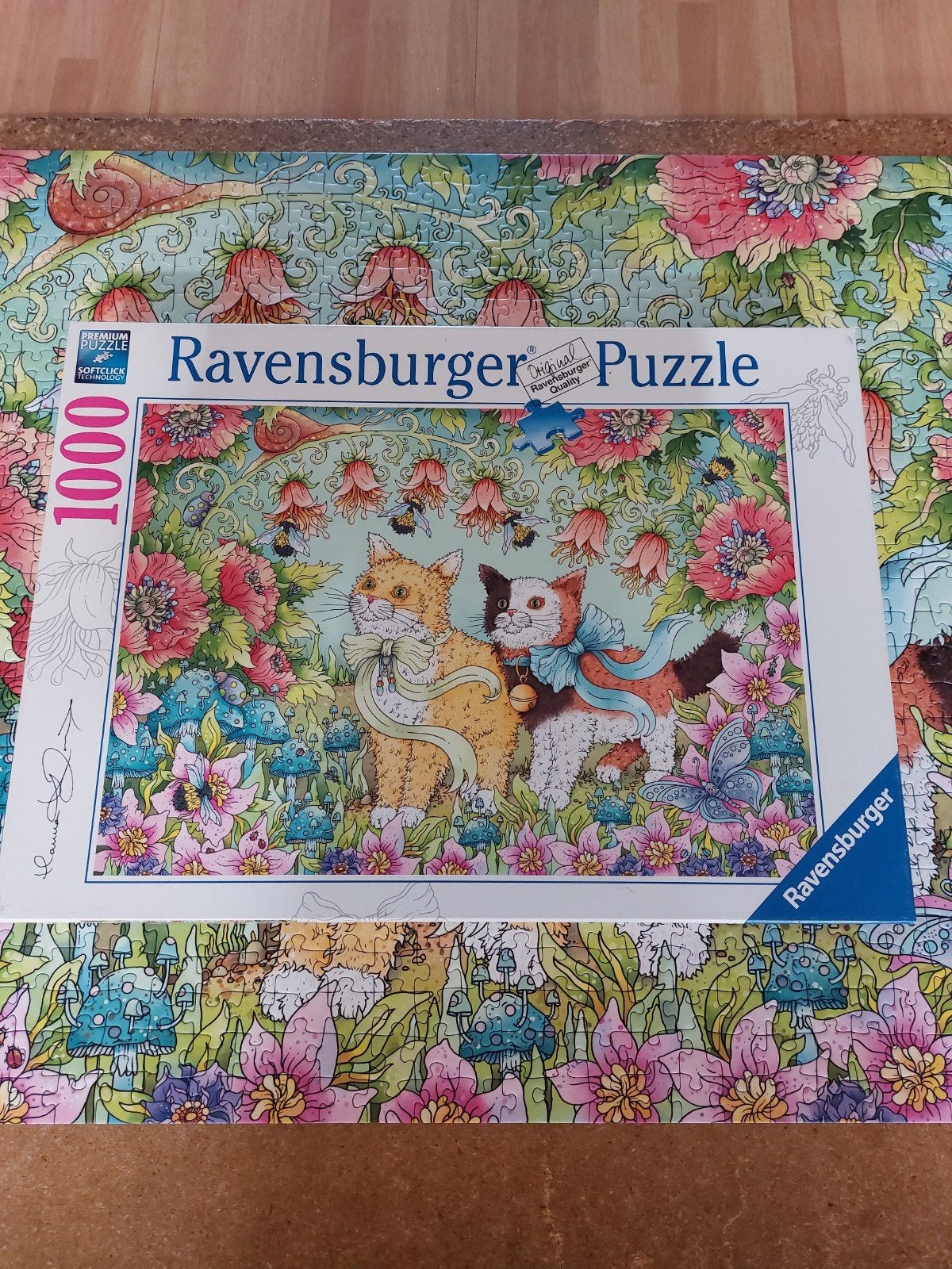 Puzzel poezen 1000 stukjes, Ophalen of Verzenden, 500 t/m 1500 stukjes, Zo goed als nieuw