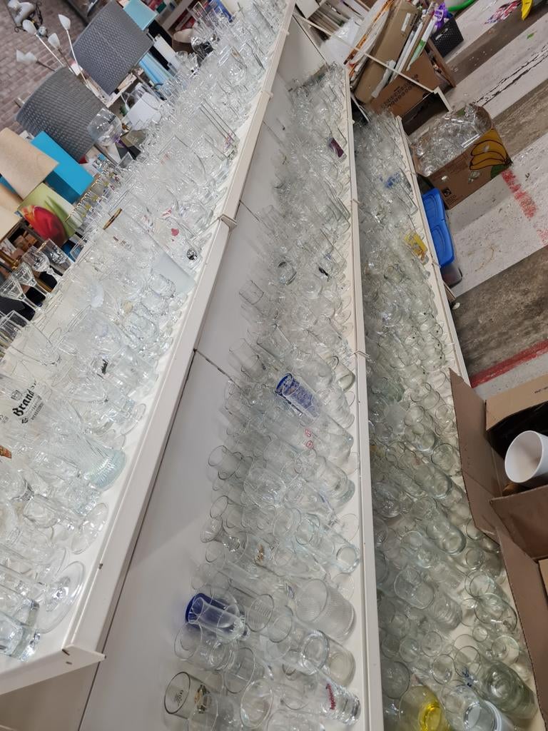Grote collectie diverse glazen - ideaal voor horeca of feest, Ophalen