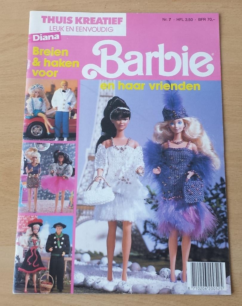 Barbie en haar Vrienden - Diana 1991 - breien en haken, Breien of Haken, Diana, Ophalen of Verzenden, Zo goed als nieuw
