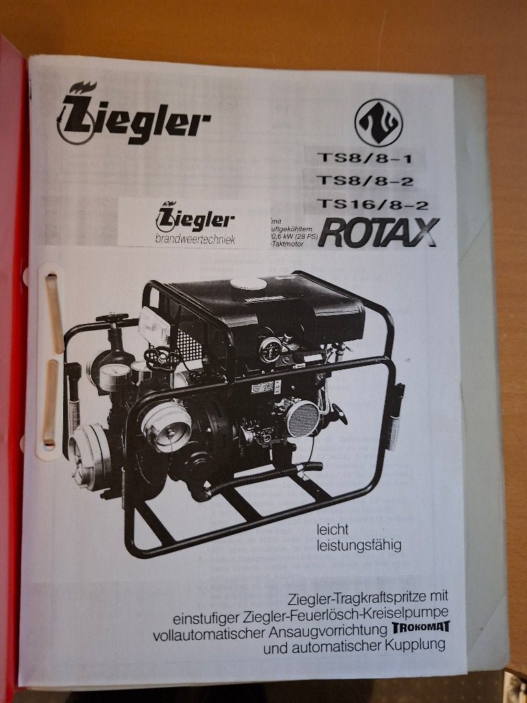 Tehnische documentatie Ziegler pompen TS8/8-1, TS8/8-2, Ophalen of Verzenden, Gelezen, Tractor en Landbouw