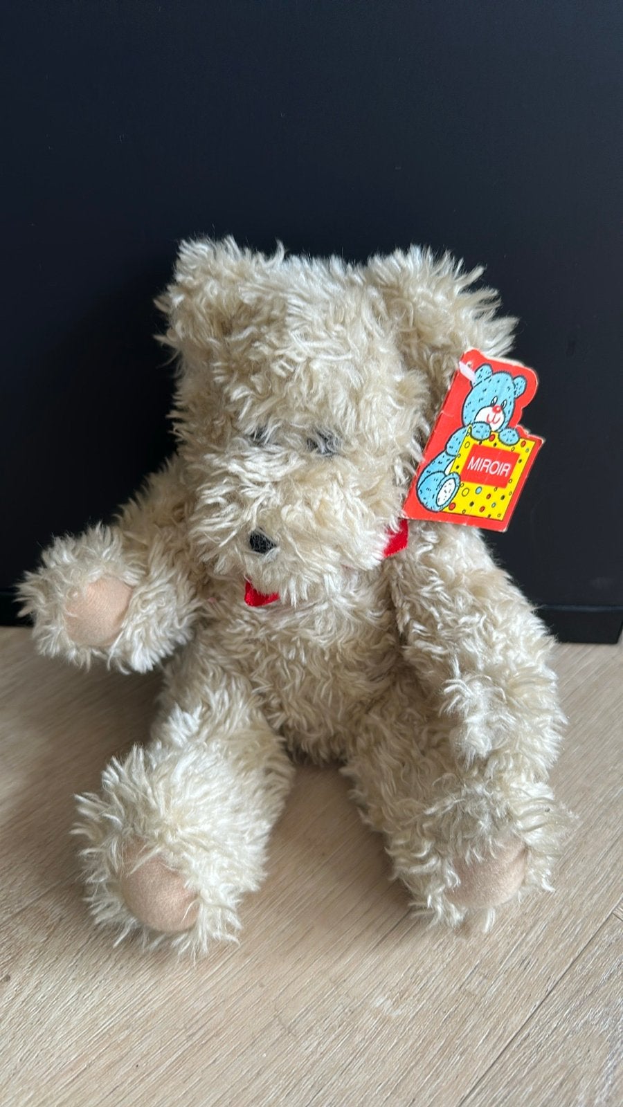 Miroir Teddybeer met label - Zo goed als nieuw, Overige merken, Overige karakters, Beer, Ophalen of Verzenden