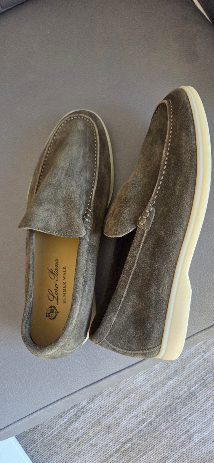 Loro Piana Summer Walk Loafers - NIEUW  maat 41, Loafers, Bruin, Ophalen of Verzenden, Zo goed als nieuw