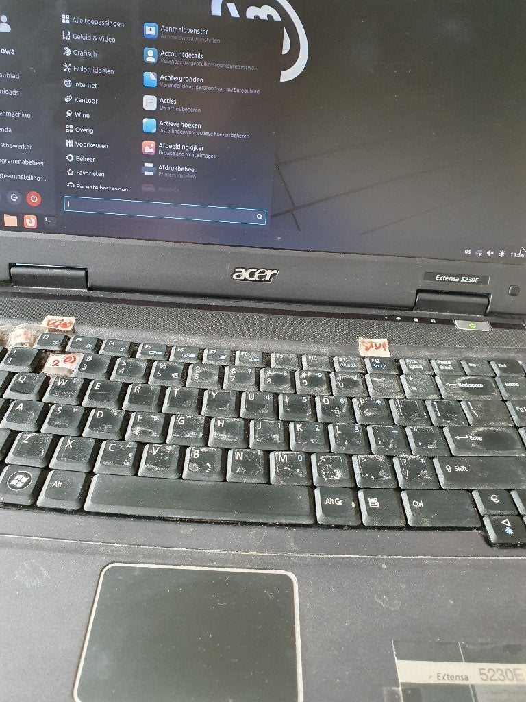 TeKoop Acer Extensa 5230E met Lader&LinuxMint €45., Ophalen, Gebruikt, HDD, 2 tot 3 Ghz