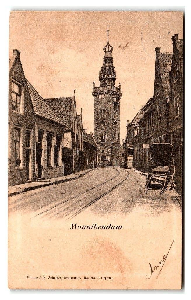 Monnickendam, Verzenden, Voor 1920, Gelopen, Noord-Holland