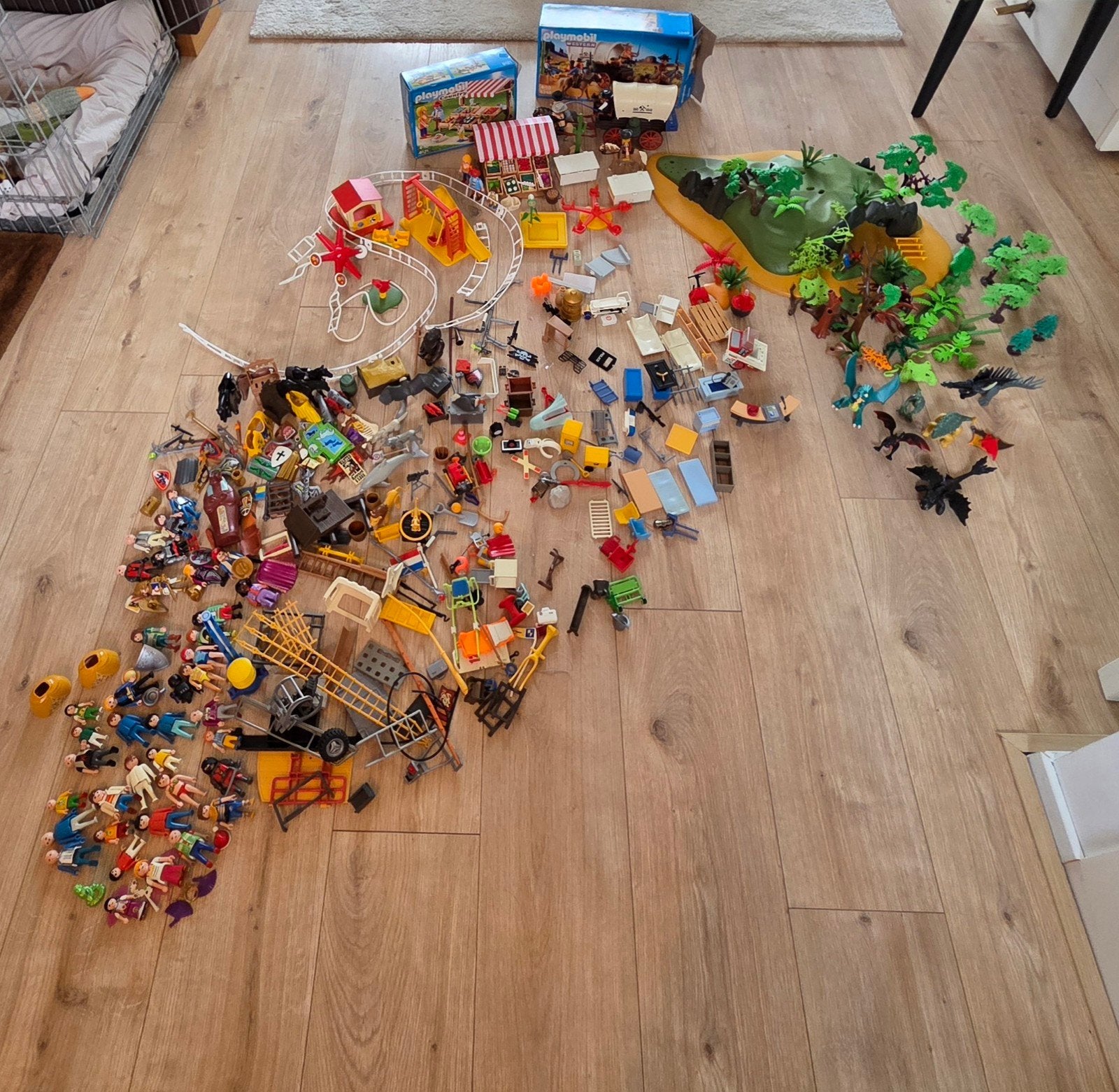 Grote Playmobil collectie: sets, figuren en onderdelen, Ophalen, Gebruikt, Complete set, Country