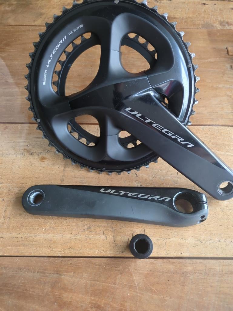 Shimano FC-R8000 172.5mm crankstel, Crankstel of Pedalen, Gebruikt, Ophalen of Verzenden, SHIMANO