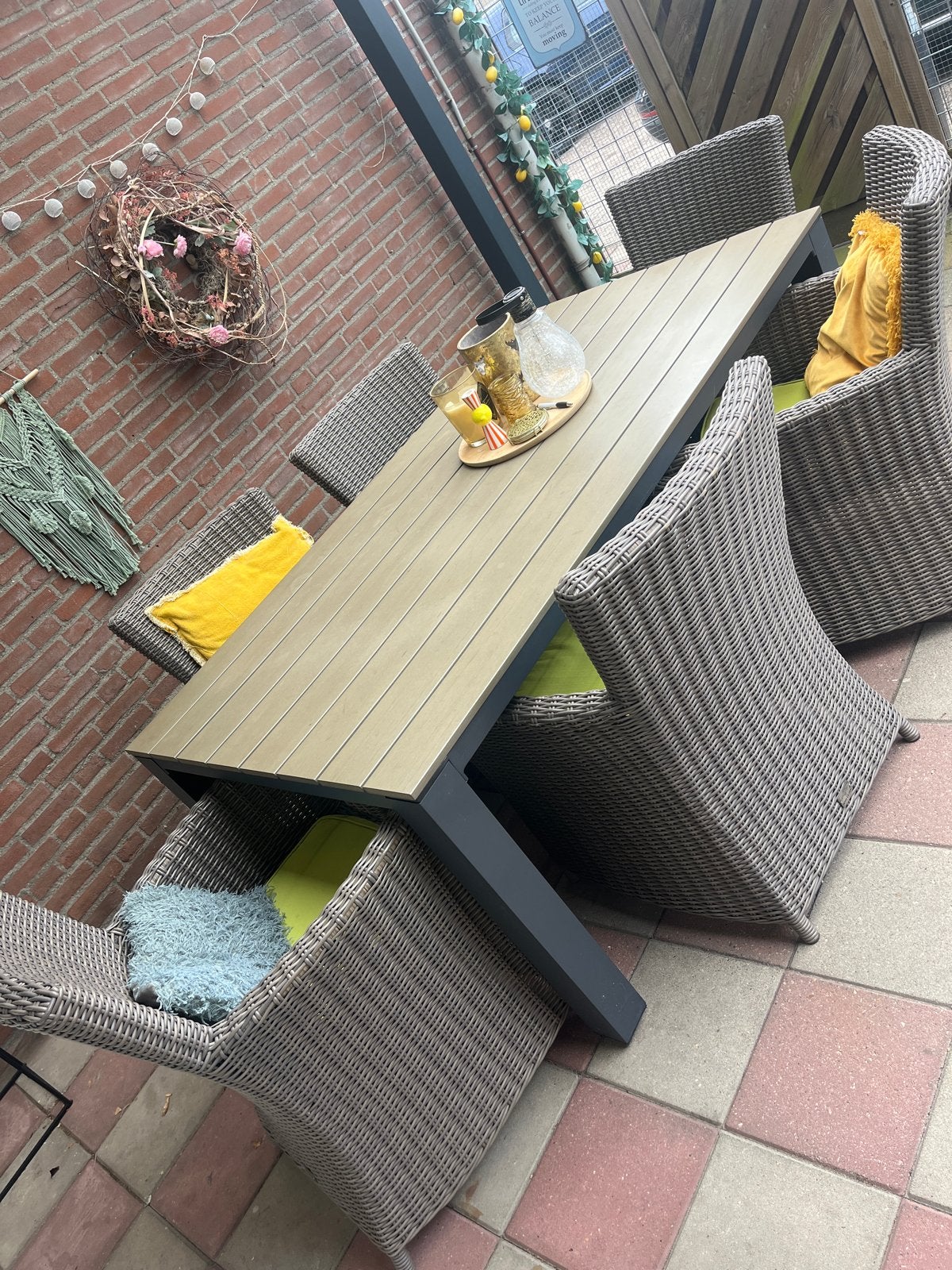 Bois le duc tuinset, Ophalen, Gebruikt, Eettafel, 6 zitplaatsen