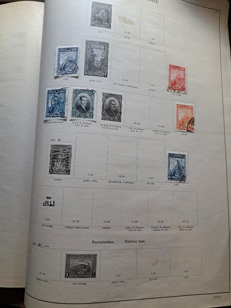 postzegels Turkije tussen 1926-1927 zie foto, Ophalen of Verzenden, Overige landen