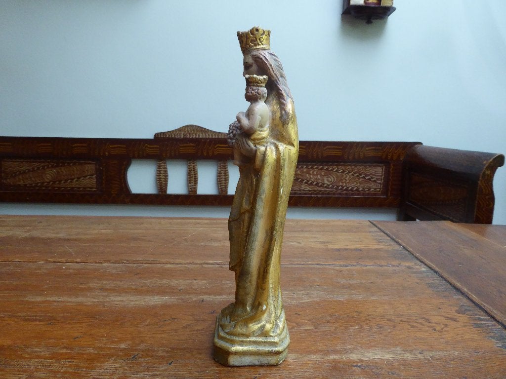 Mooi gipsen Maria beeld, Antiek en Kunst, Ophalen of Verzenden