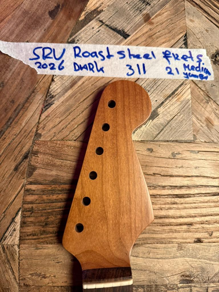 Steatocaster hals” Dark roast RW 21 frets”SRV ROAST 2026, Verzenden, Geen, Geen, Nieuw