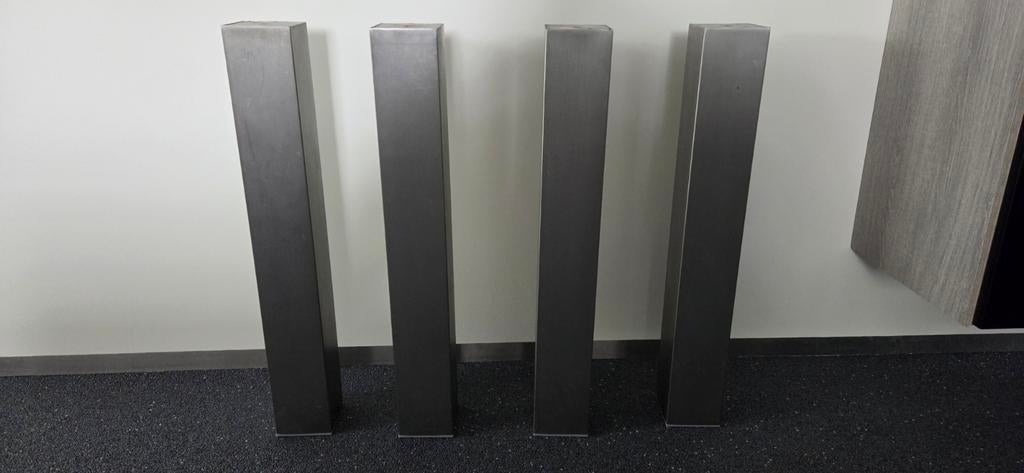 4 Tafelpoten 10x10x72 cm - Aluminium, Tafelpoot, Minder dan 50 cm, 50 tot 100 cm, Vierkant