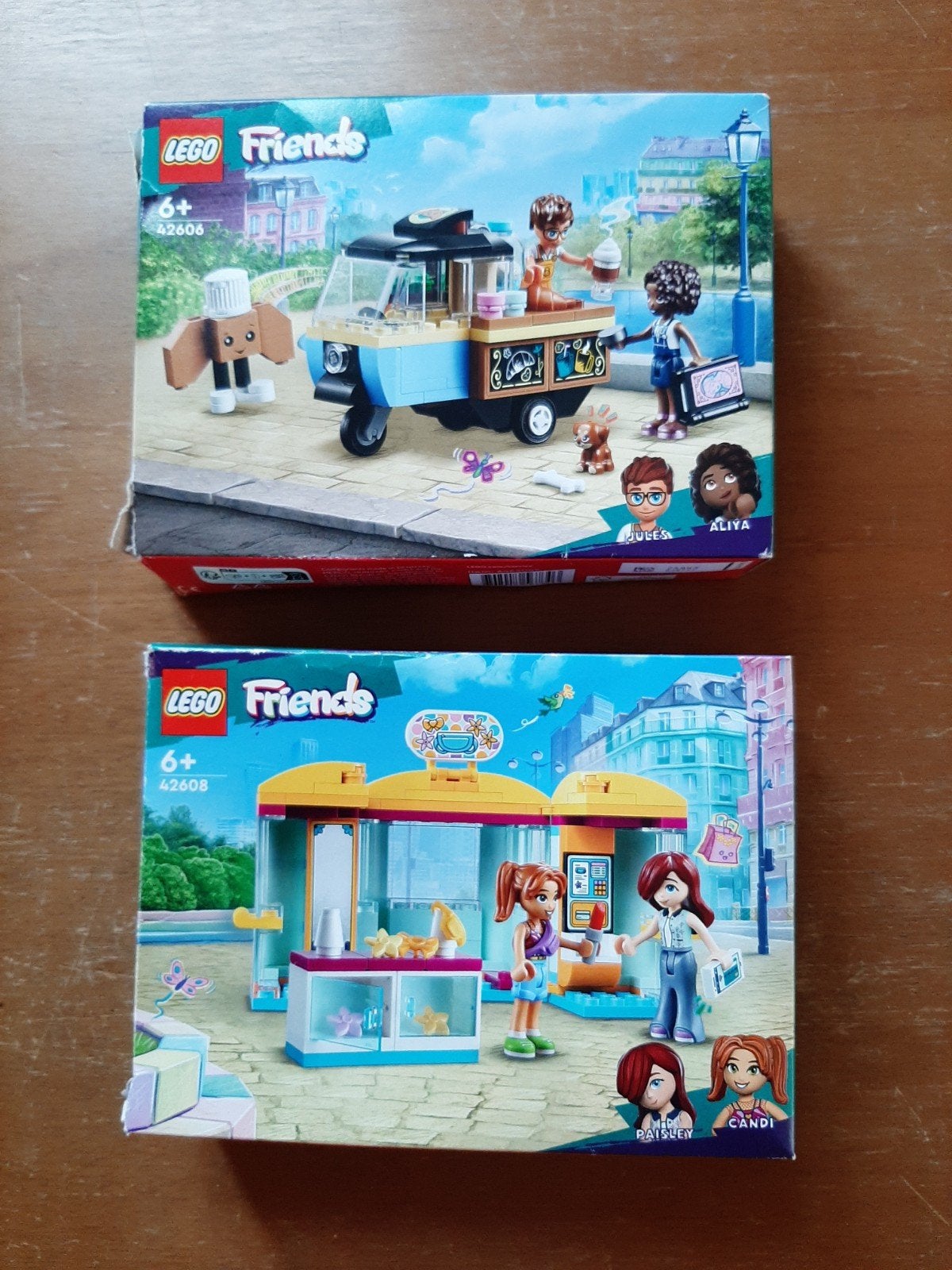 Lego Friends 42606 en 42608 met doos, Gebruikt, Lego, Compleet, Friends