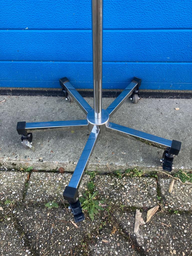 Verrijdbare infuuspaal RVS extra hoog met kroon (nieuw), Niet ingevuld, Niet ingevuld, Nieuw, Ophalen of Verzenden