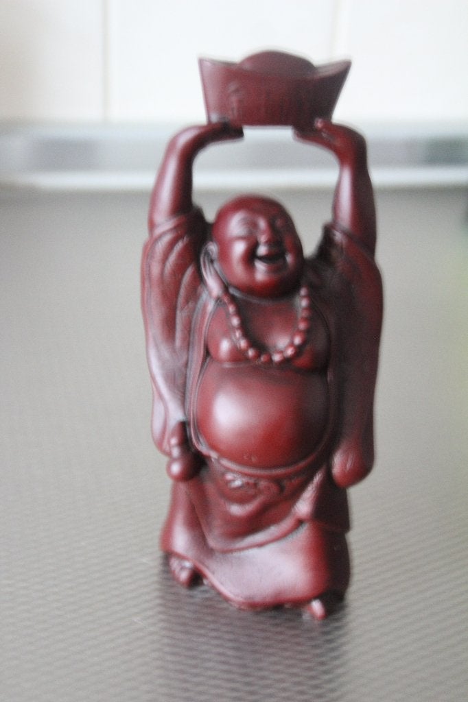 chinese buddha 19cm, Ophalen of Verzenden, Gebruikt, Religie