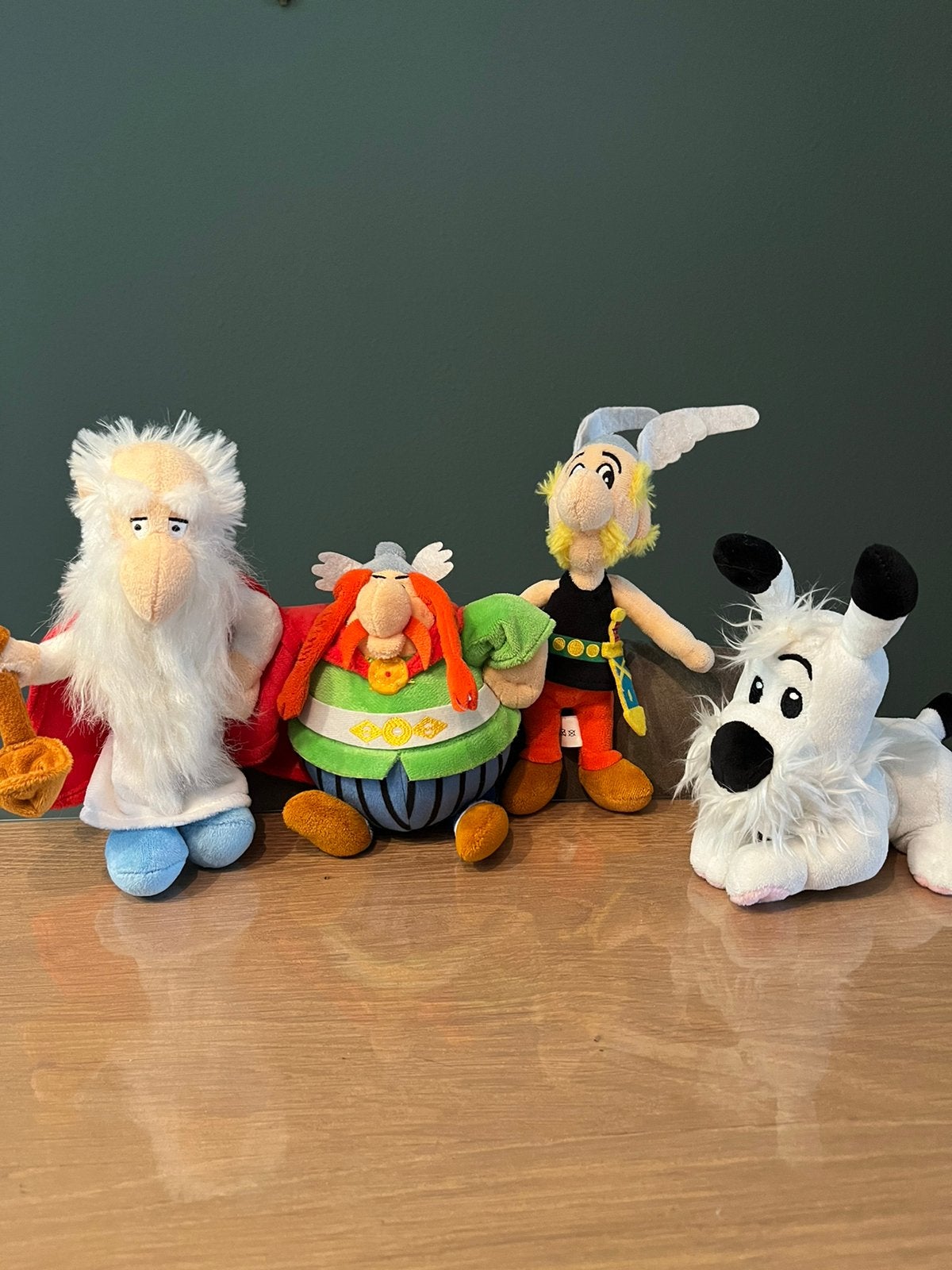 Gave set Asterix en Obelix knuffels, Ophalen of Verzenden, Asterix en Obelix, Zo goed als nieuw, Beeldje of Figuurtje
