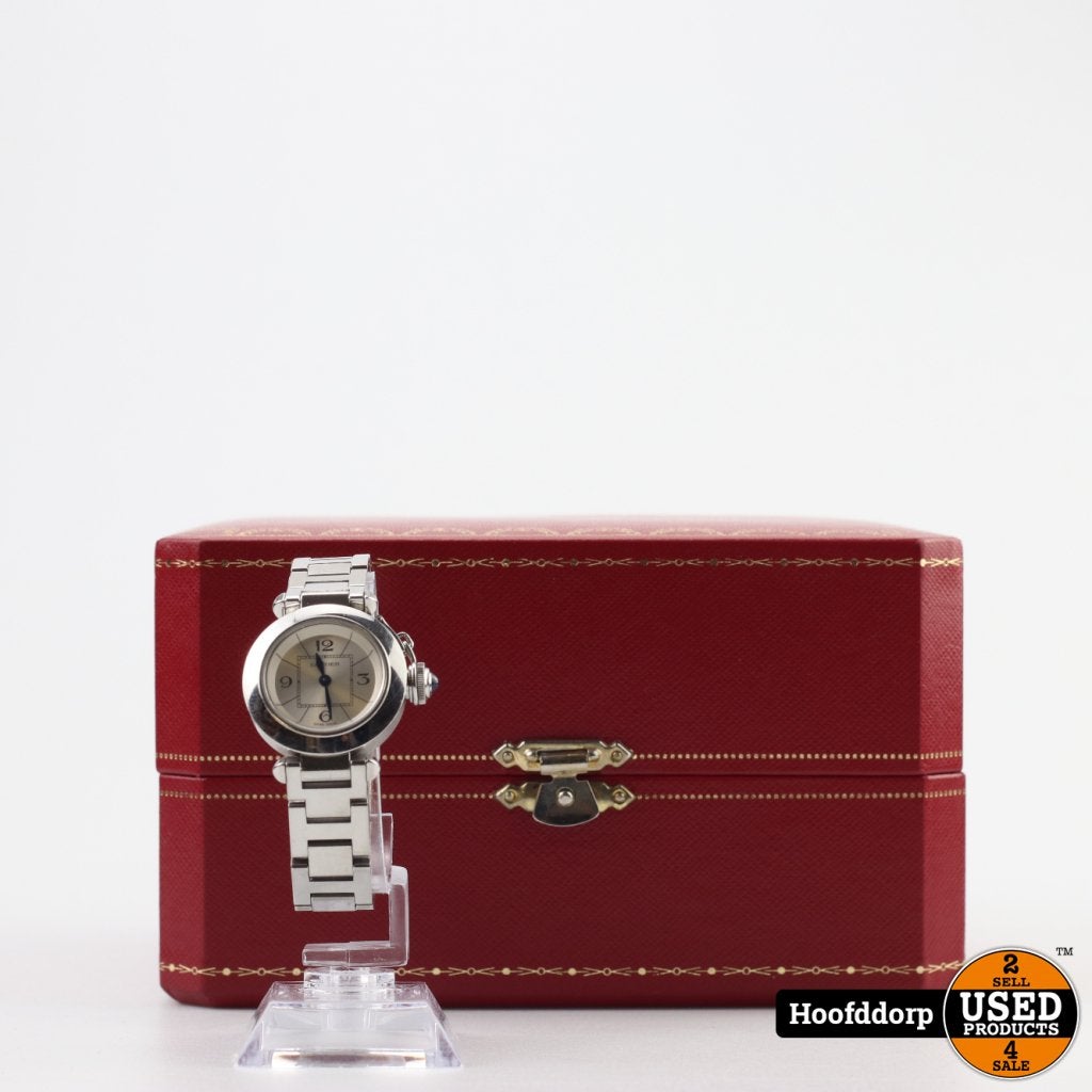 Cartier Pasha 2973 27mm Quartz Horloge | Full Set, Cartier, Zo goed als nieuw, Support@cartier.com, 13 Rue de la Paix, 75002 Paris
France