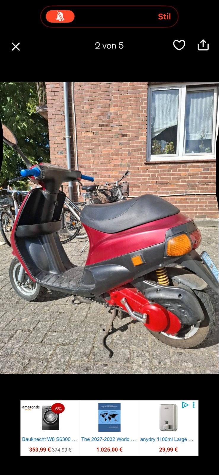 Piaggio Zip Scooter - Goed onderhouden, Ophalen, Gebruikt, Maximaal 45 km/u, Zip